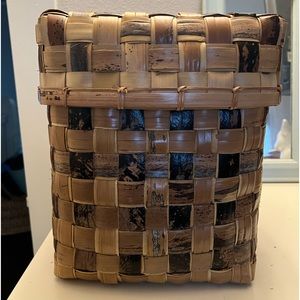 Elegant and functional moving basket approximately 12”x 12” with a removable top